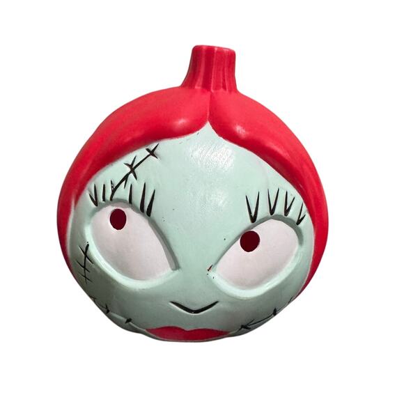 Disney Nightmare Before Christmas Sally Head Jack o Lantern Pumpkin 8" Blow Mold - Picture 1 of 2